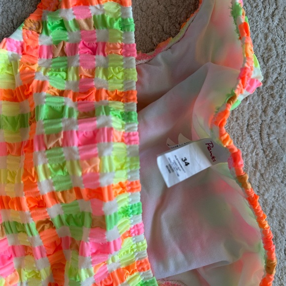 Colorful Ruffled Bikini Set - Picture 2 of 2